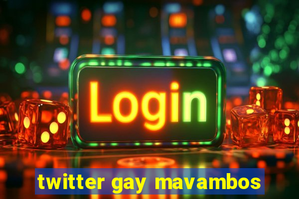 twitter gay mavambos